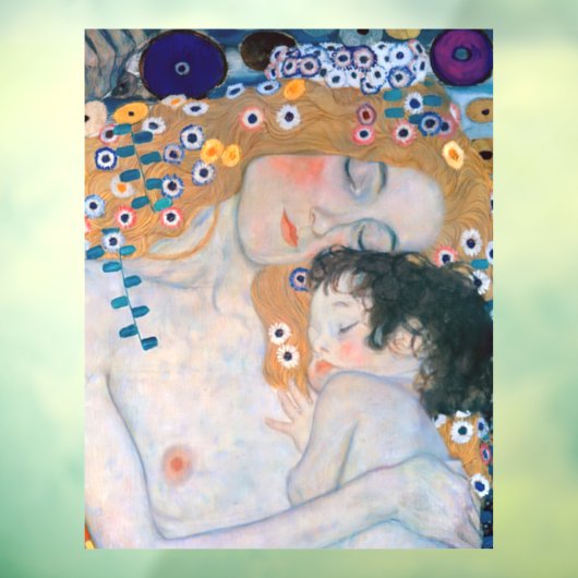 Gustav Klimt - Moeder en kind Raamsticker (Vel 3)