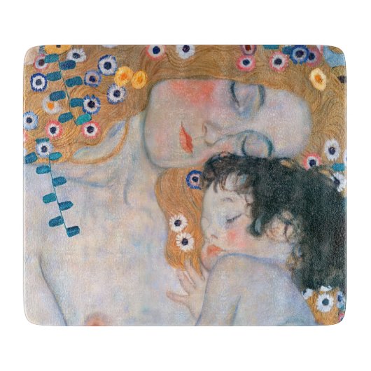 Gustav Klimt - Moeder en kind Snijplank (Voorkant)