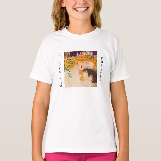 Gustav Klimt - Moeder en Kind T-shirt (Voorkant)
