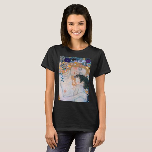 Gustav Klimt - Moeder en kind T-shirt (Voorkant volledig)