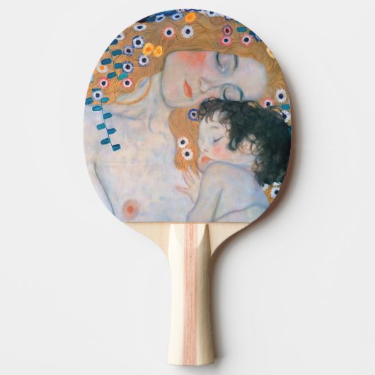 Gustav Klimt - Moeder en kind Tafeltennisbatje (Voorkant)