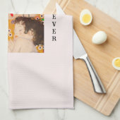Gustav Klimt - Moeder en kind Theedoek (Quarter Fold)