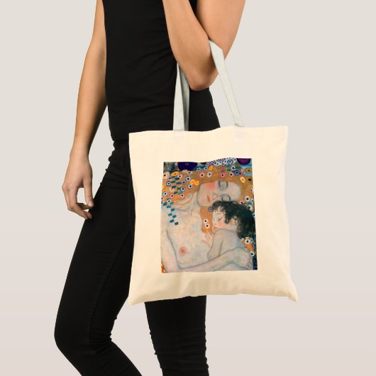 Gustav Klimt - Moeder en kind Tote Bag (Voorkant (product))