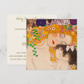 Gustav Klimt - Moeder en Kind Uitnodiging (Voorkant / Achterkant)