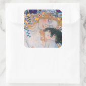 Gustav Klimt - Moeder en kind Vierkante Sticker (Tas)