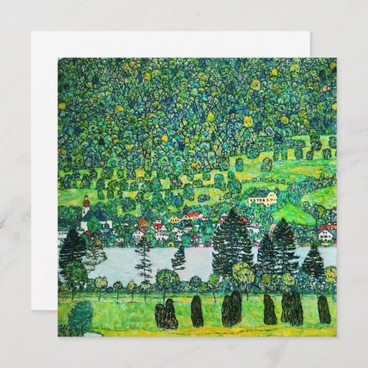 Gustav Klimt - Mountain Slope bij Unterach Bedankkaart (Voorkant / Achterkant)