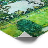 Gustav Klimt - Mountain Slope bij Unterach Poster (Hoek)