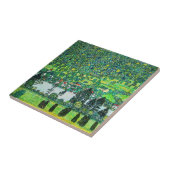 Gustav Klimt - Mountain Slope bij Unterach Tegeltje (Zijkant)