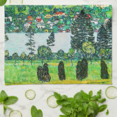 Gustav Klimt - Mountain Slope bij Unterach Theedoek (Gevouwen)