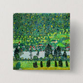 Gustav Klimt - Mountain Slope bij Unterach Vierkante Button 5,1 Cm (Voorkant)