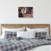 Gustav Klimt - Muziek Canvas Afdruk (Insitu (Slaapkamer))