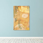 Gustav Klimt | Nadere gegevens over de watervoorra Canvas Afdruk (Insitu (Houten vloer))