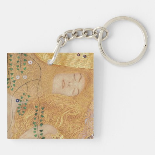 Gustav Klimt | Nadere gegevens over de watervoorra Sleutelhanger (Achterkant)