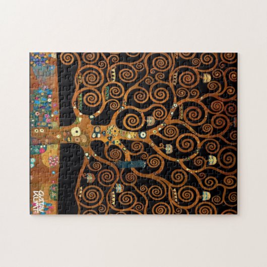 Gustav Klimt - onder de boom van het leven Legpuzzel (Horizontaal)
