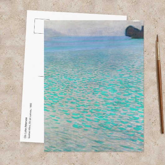 Gustav Klimt - Op het Attersee Briefkaart