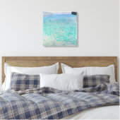 Gustav Klimt - Op het Attersee Canvas Afdruk (Insitu (Slaapkamer))