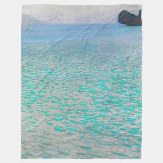 Gustav Klimt - Op het Attersee Fleece Deken (Voorkant)