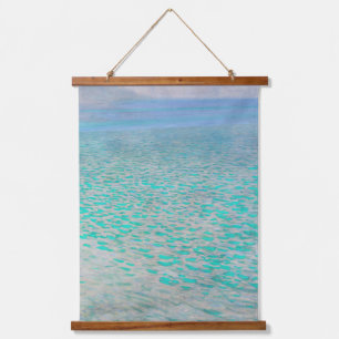 Gustav Klimt - Op het Attersee Hangend Wandkleed