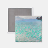 Gustav Klimt - Op het Attersee Magneet (Voorkant / Achterkant)