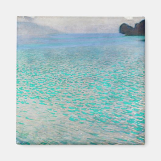 Gustav Klimt - Op het Attersee Magneet (Voorkant)