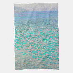 Gustav Klimt - Op het Attersee Theedoek