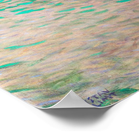 Gustav Klimt op het meer van Attersee Poster (Hoek)