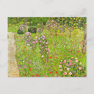 Gustav Klimt Orchard met Rozen Briefkaart