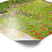 Gustav Klimt Orchard met Rozen Foto Afdruk (Hoek)
