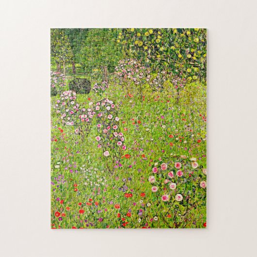 Gustav Klimt Orchard met Rozen Legpuzzel (Verticaal)