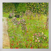Gustav Klimt Orchard met Rozen Poster (Voorkant)