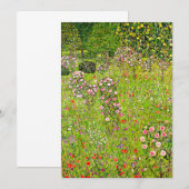 Gustav Klimt Orchard met Rozen Save The Date (Voorkant / Achterkant)