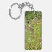 Gustav Klimt Orchard met Rozen Sleutelhanger (Voorkant Links)