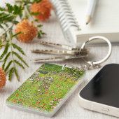 Gustav Klimt Orchard met Rozen Sleutelhanger (Voorkant Rechts)