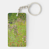 Gustav Klimt Orchard met Rozen Sleutelhanger (achterkant)