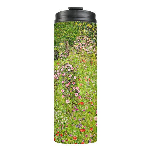Gustav Klimt Orchard met Rozen Thermosbeker (Voorkant)