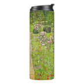 Gustav Klimt Orchard met Rozen Thermosbeker (Gedraaid links)