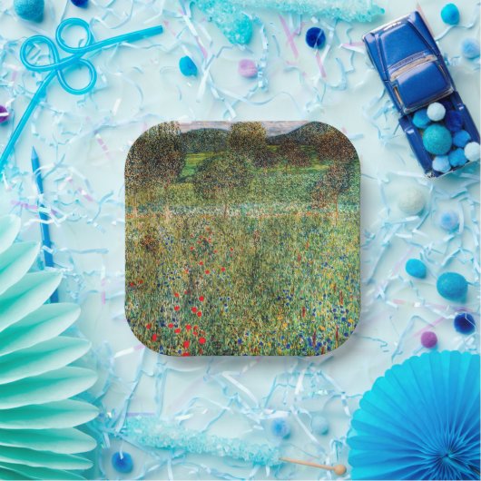 Gustav Klimt - Orchard Papieren Bordje (Feest)