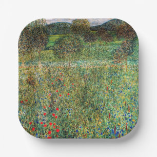 Gustav Klimt - Orchard Papieren Bordje