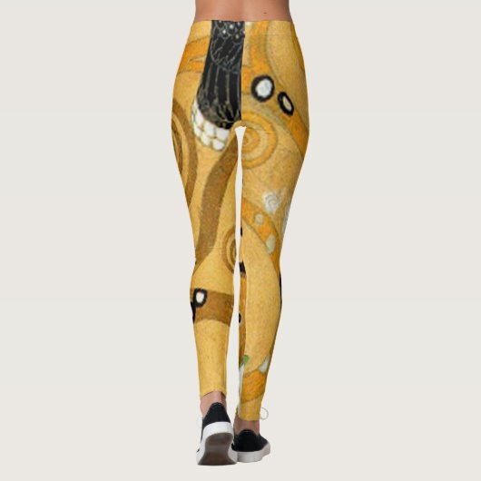 Gustav Klimt Owl in een boom Leggings (Achterkant)