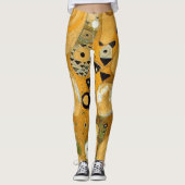 Gustav Klimt Owl in een boom Leggings (Voorkant)