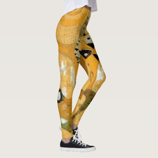 Gustav Klimt Owl in een boom Leggings (Rechts)
