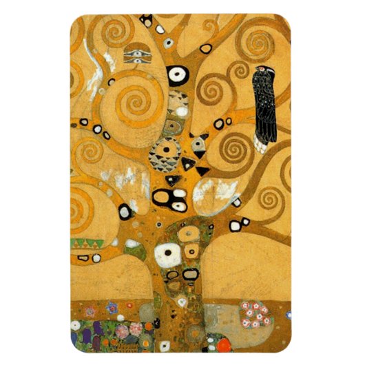 Gustav Klimt Owl in een boom Magneet (Verticaal)