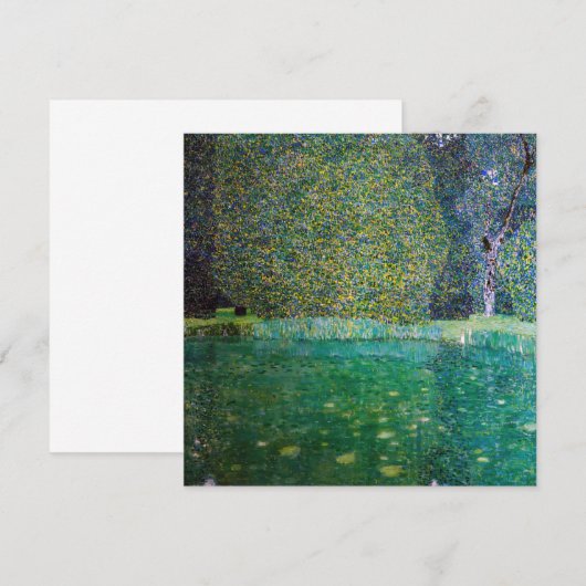 Gustav Klimt - Park Schloss Kammer am Attersee Bedankkaart (Voorkant / Achterkant)