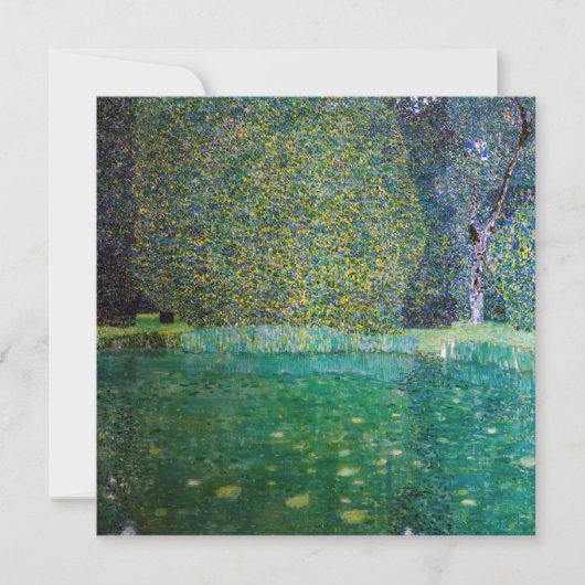 Gustav Klimt - Park Schloss Kammer am Attersee Bedankkaart (Voorkant)