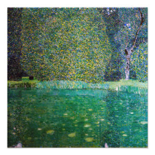 Gustav Klimt - Park Schloss Kammer am Attersee Foto Afdruk