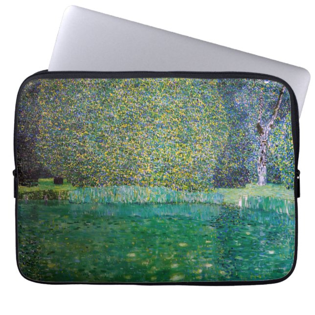 Gustav Klimt - Park Schloss Kammer am Attersee Laptop Sleeve (Voorkant)