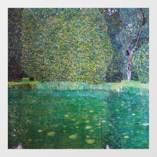 Gustav Klimt - Park Schloss Kammer am Attersee Raamsticker (Vel)