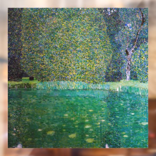 Gustav Klimt - Park Schloss Kammer am Attersee Raamsticker (Vel 2)