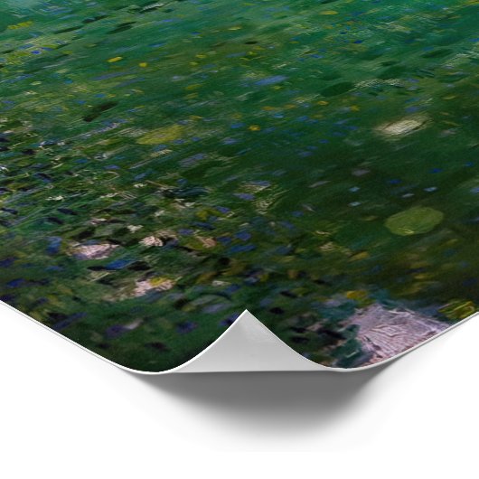 Gustav Klimt - Park van Schloss Kammer am Attersee Poster (Hoek)