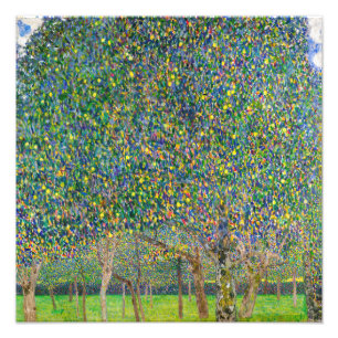Gustav Klimt - Perenboom Foto Afdruk